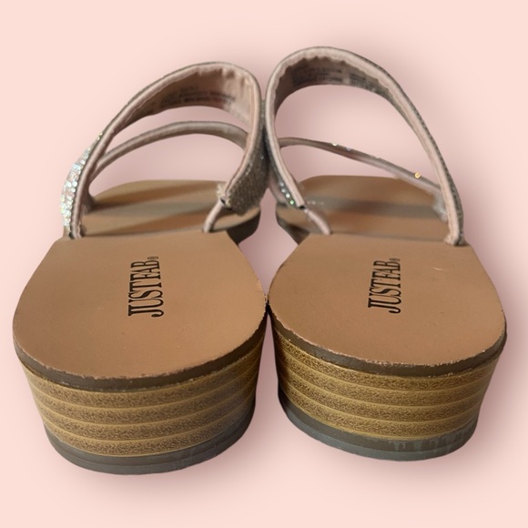 NWOT! Sandals with Embellished Straps - Picture 4 of 9